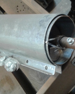 Extension 1,00m for auger M127 w/flange M&M